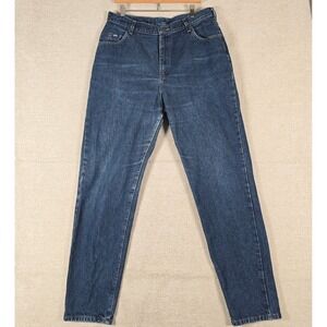 Lee Original Jeans Womens 18L Blue Denim High Rise Tapered Leg Vintage 34x34